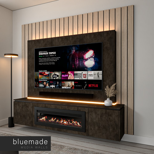 2400mm media wall - wall, furniture