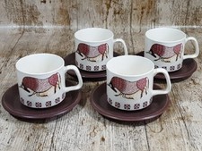 Set Of 4 Vintage Retro Royal