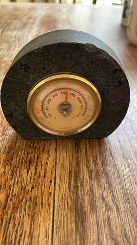 Vintage temperature gauge desk - gauge,