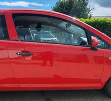 VAUXHALL CORSA D DRIVER SIDE DOOR RED 3 DOOR 2006-2014 BARE