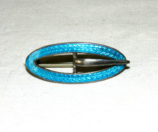 Vintage silver buckle brooch - silver,