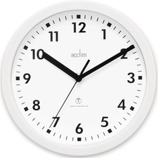 Acctim Nardo 20cm Radio Controlled White Wall Clock