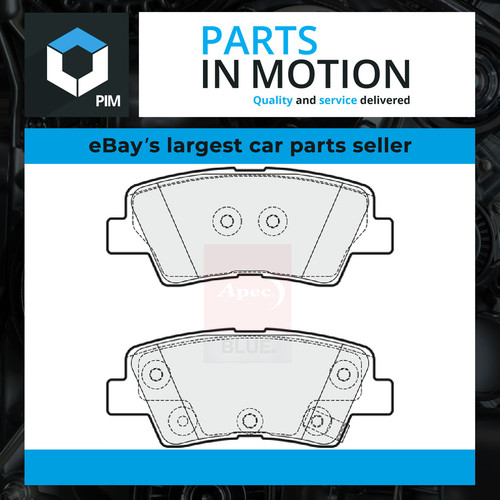 Brake pads set rear - pads, pd3374