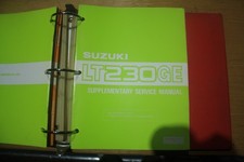 1986 SUZUKI LT230GE SUPPLEMENTARY SERVICE MANUAL 99501-42010-01E