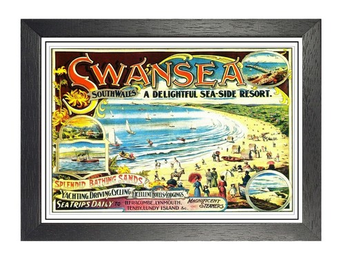Swansea railway old advert - railway,