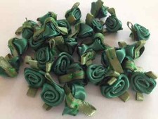 SMALL MINI SATIN RIBBON ROSE