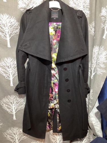 Ted baker coat virgin wool - baker,