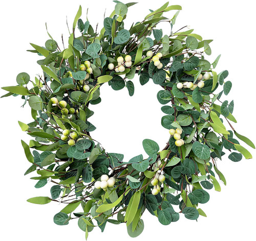 Artificial eucalyptus wreath - artificial,