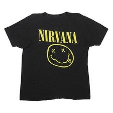 Mens Black Nirvana Graphic