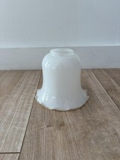 Vintage White Glass Lampshade