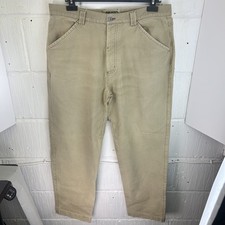 Men’s Musto Performance Beige Khaki Cotton Chino Trousers Pants 38L Straight Fit