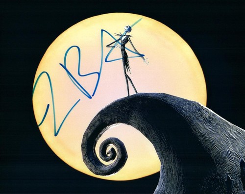 Tim burton signed 8x10 - burton,