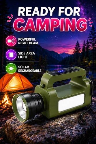 Solar led rechargeable work - solar,