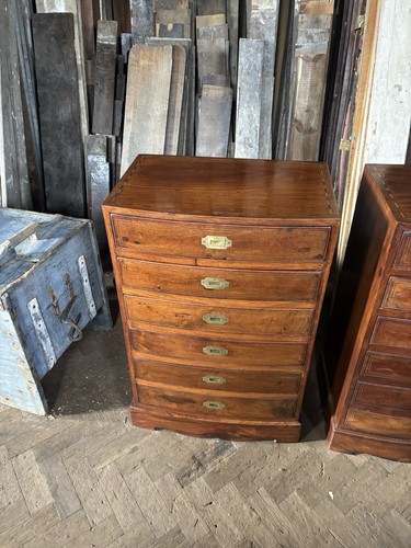 Vintage small inlaid chest of - small,