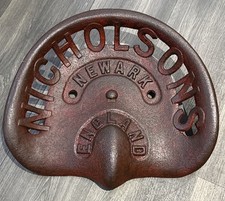 Vintage Nicholsons Newark England Tractor Seat