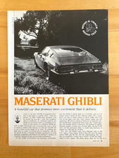 1971 Print Article Maserati