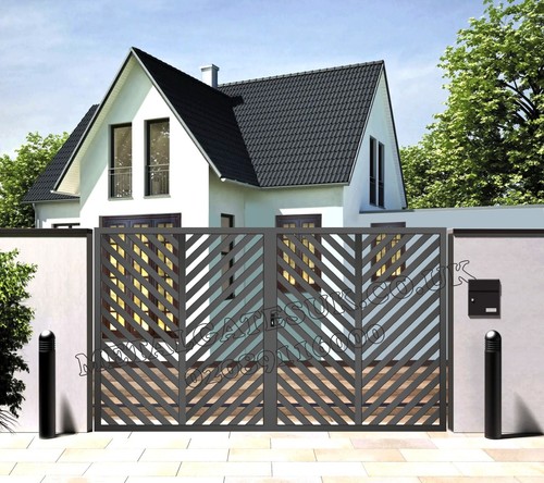 Double gates driveway - gates, /