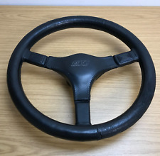Genuine VW Golf GTI Engineering, 360mm black leather steering wheel. Classic. 8D