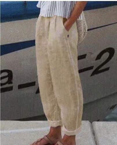 Plus size ladies cotton linen - size,