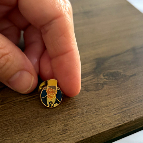 Mst advertising enamel lapel - advertising,