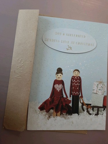 Christmas card son and - son,