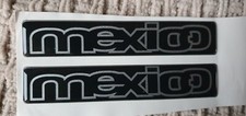 Pair of NEW Genuine Ford Escort Mexico Domed Sticker Decals Wing Badges Badge ♻️