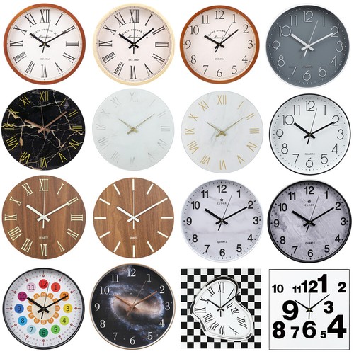 Round wall clock silent - round,