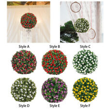 Simulation Plant Flower Hanging Topiary Ball 7.8 Inch for Ceiling Decor