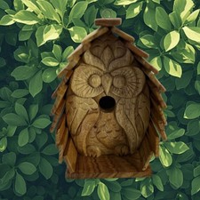 Handmade Wooden Carved Owl