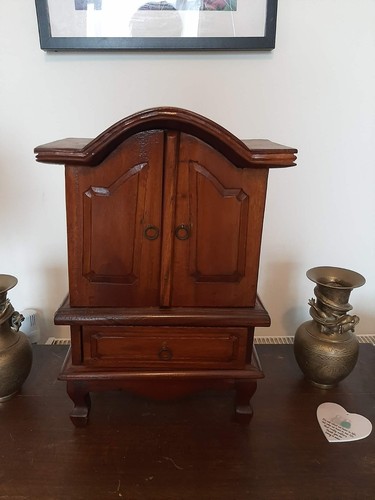 Antique mahogany jewellery - antique,