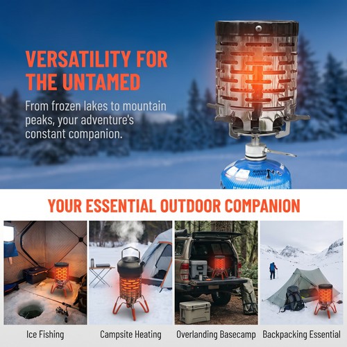 Camping heater attachment - camping,