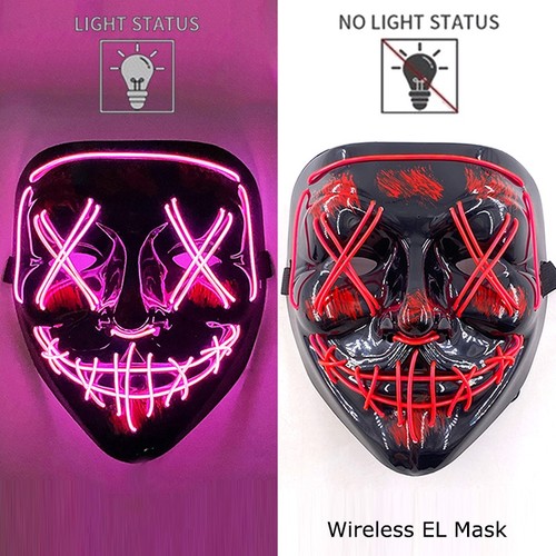 Led purge mask halloween - led,