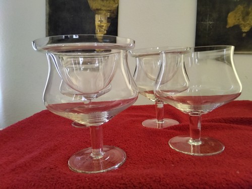 Set three brandy glasses - of,