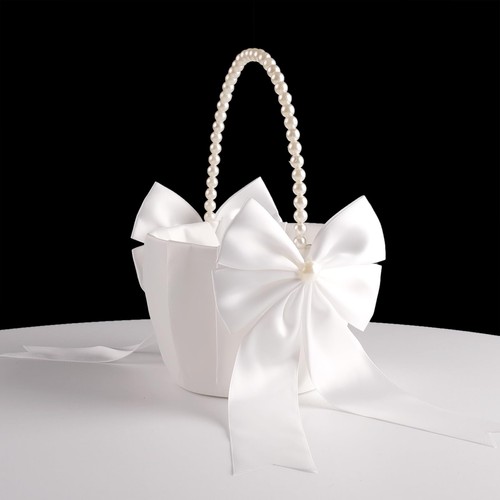 Ivory wedding flower girl - ivory,