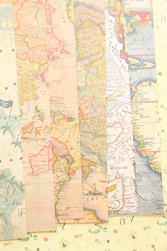 Vintage maps mix - mix, card