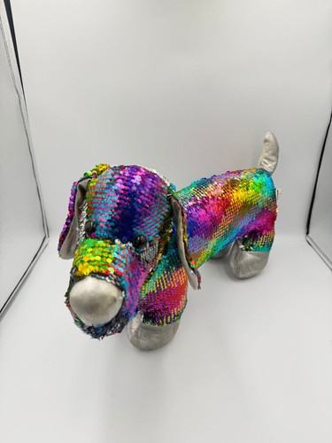 Sequin sausage dog - sausage, plush