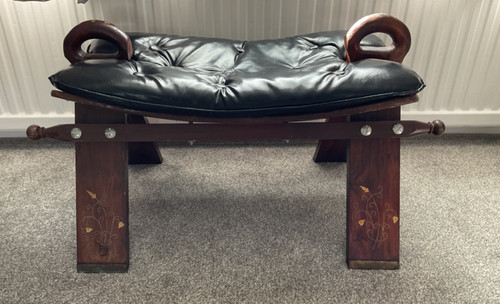 Moroccan camel saddle - moroccan, stool
