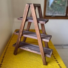 Folding Wooden A-Frame Display Market Stand Riser Grazing Table #2