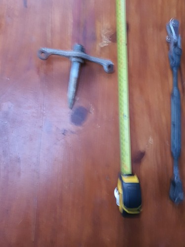 Wooden mast crutch - end, swivels