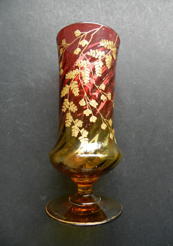 Antique hand blown cranberry - antique,