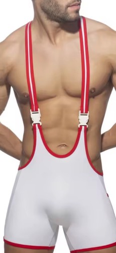 Mens lads white - white, /red