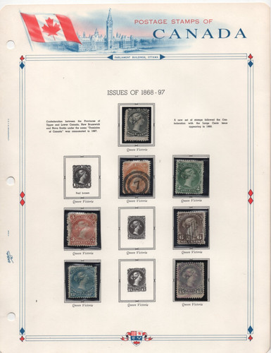 Canada 1867 1902 collection - canada, 1867-1902