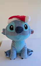 Disney Blue  Stitch 12 Inch Cuddly Soft Toy Plush Teddy - Christmas