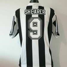 SHEARER 9 Newcastle United Shirt - Large - 1996/1997 - Adidas Home