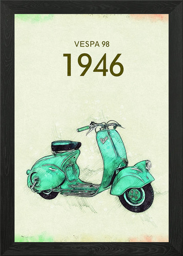 Vintage vespa scooter - vespa,
