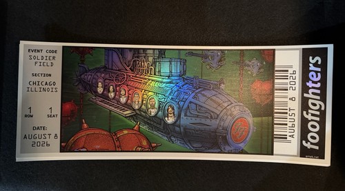 Foo fighters ticket - foo,