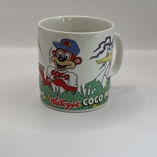 Vintage 1986 Kellogg's Coco Pops Ceramic Mug Cup Kelloggs 200ml Musical Tune