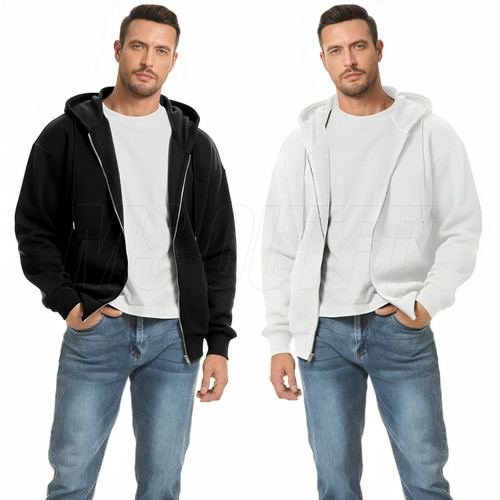 Mens plain zip - zip, up