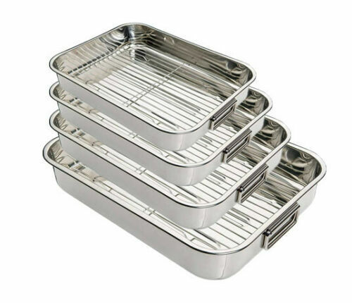 Stainless steel roasting tray - stainless,