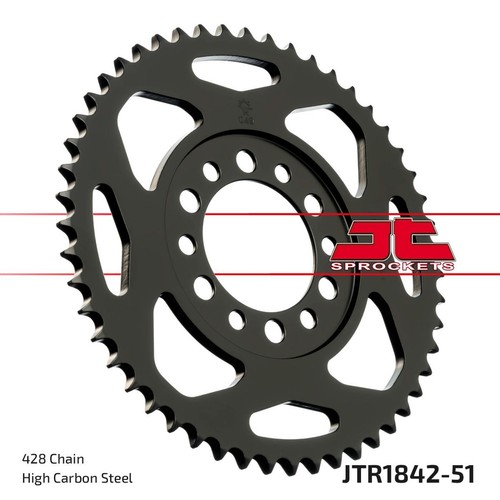 Rear sprocket tooth - 51,